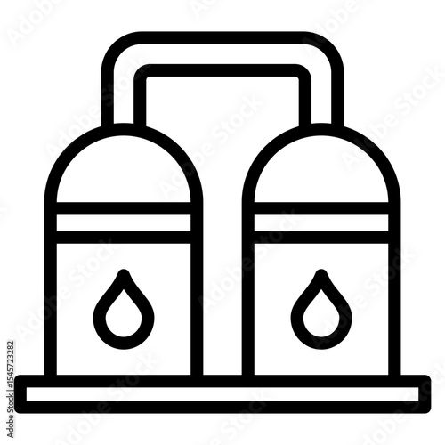 Refinery Plant  Icon Element For Design