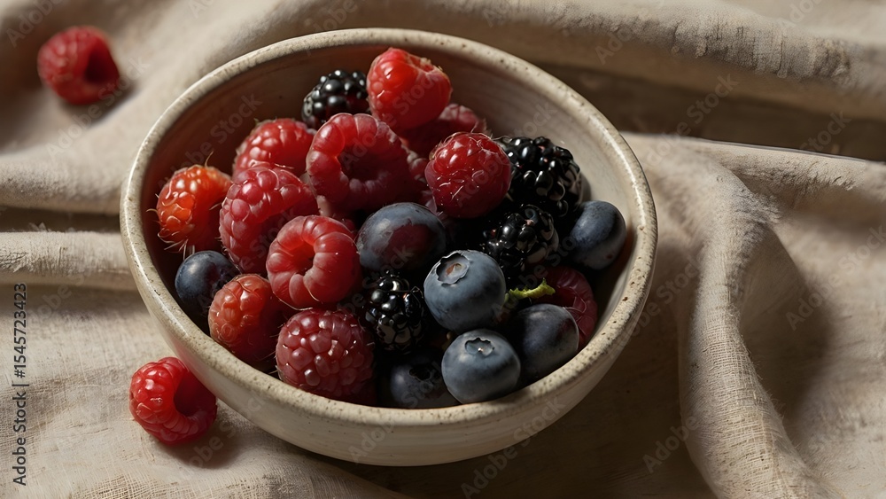 berries in a bowl berries in a bowl