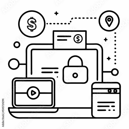 Gear with wallet icon	