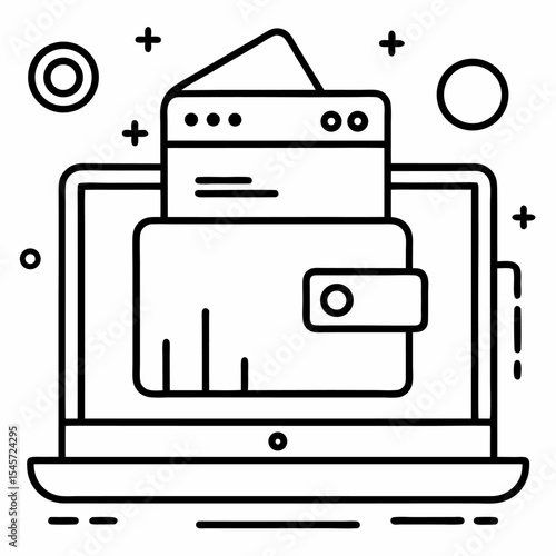 Gear with wallet icon	