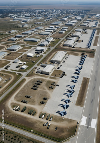 Military base aerial view
