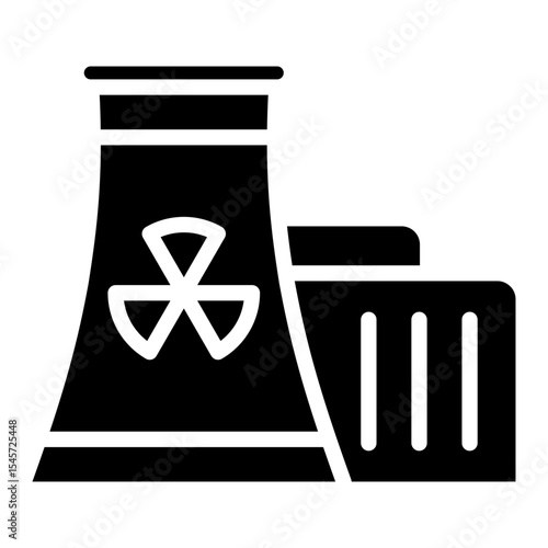 Nuclear Reactor  Icon Element For Design