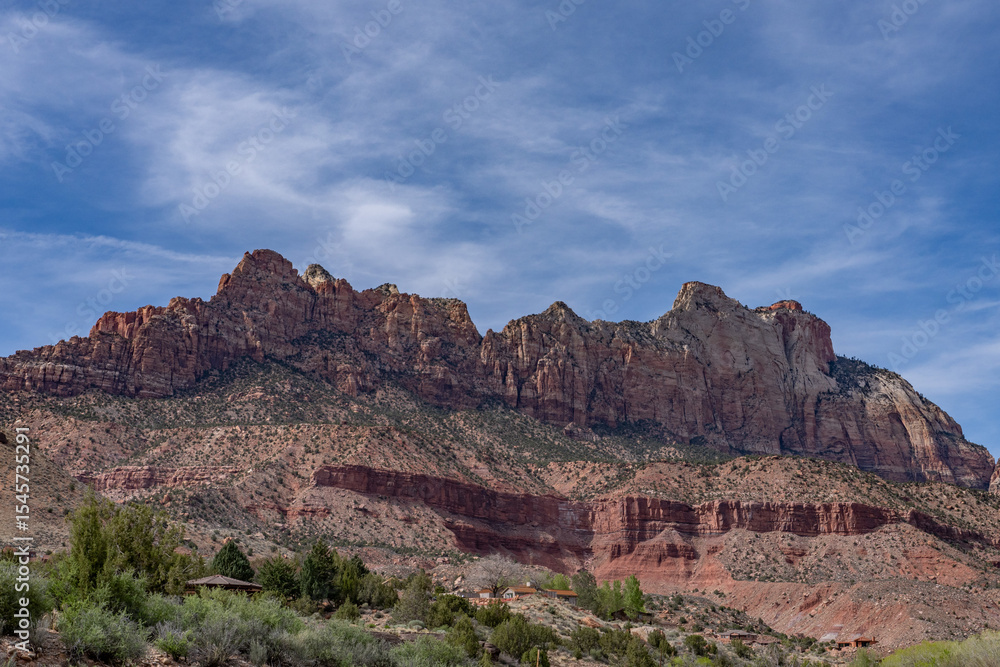 Zion Canyon (Little Zion, Mukuntuweap, Mu-Loon'-Tu-Weap Straight Cañon; weap is Paiute for canyon) is a deep and narrow gorge in southwestern Utah, carved by the North Fork of the Virgin River. Zion Canyon (Little Zion, Mukuntuweap, Mu-Loon'-Tu-Weap Straight Cañon; weap is Paiute for canyon) is a deep and narrow gorge in southwestern Utah, carved by the North Fork of the Virgin River.