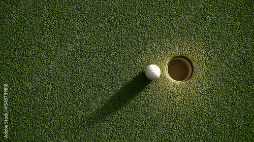top down view of a golf putting green grass texture