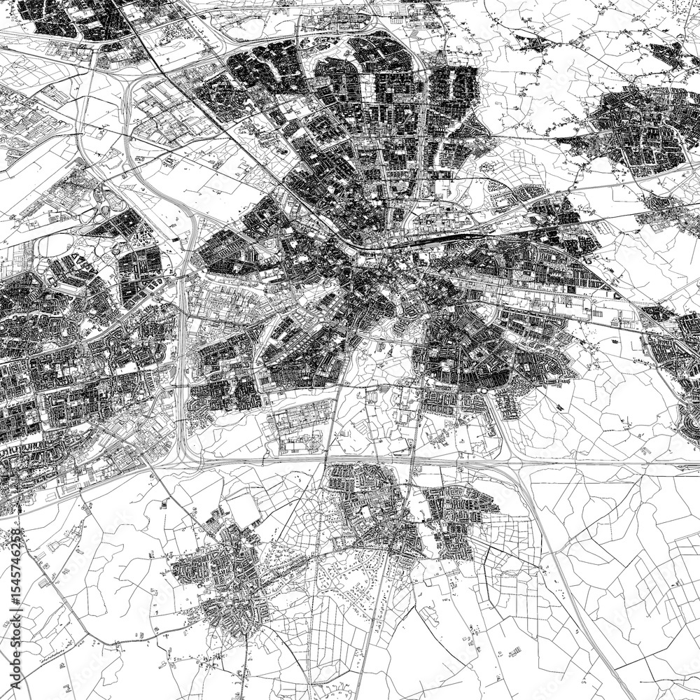 Fototapeta premium 3D illustration of city and urban in Eindhoven Netherlands