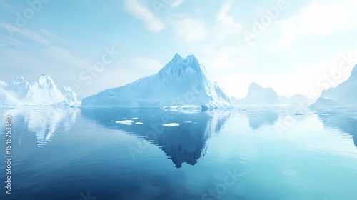 Wallpaper Mural Stunning Glacial Landscape Arctic Icebergs and Calm Waters  Torontodigital.ca