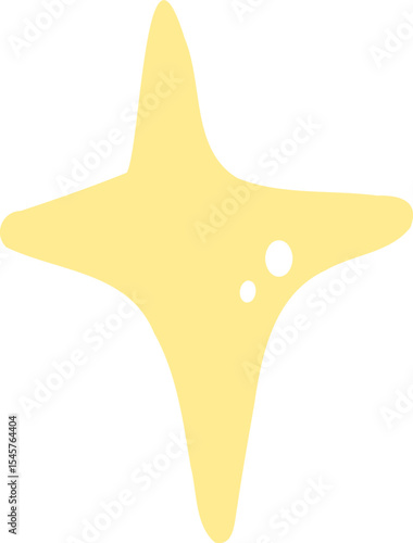 Cute Yellow Star Illustration