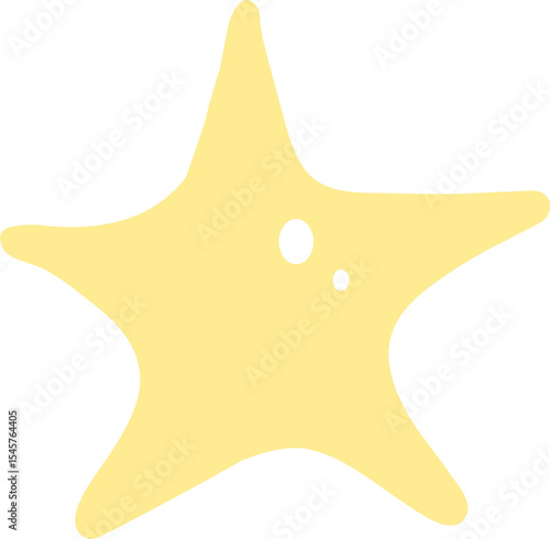 Cute Yellow Star Illustration