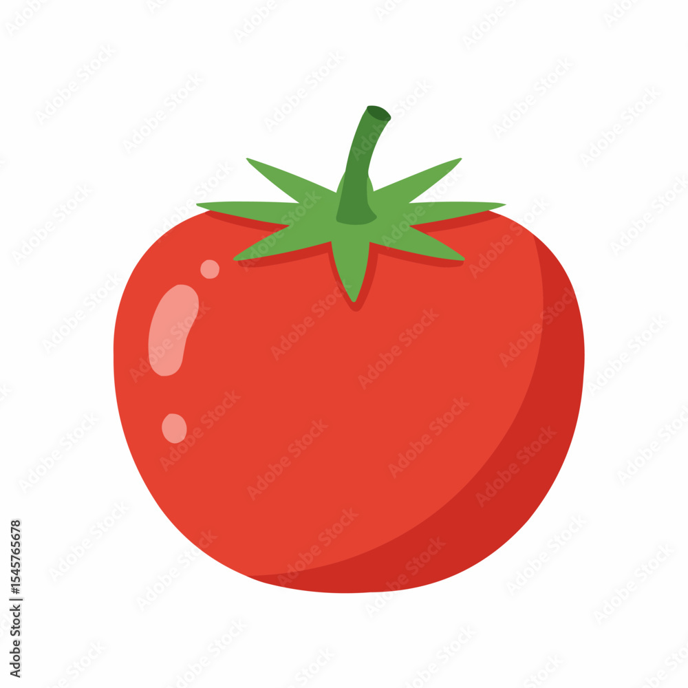 Flat tomato Icon clipart cartoon animation vegetable vector illustration design for kids and children books for learning fruits and alphabet Flat tomato Icon clipart cartoon animation vegetable vector illustration design for kids and children books for learning fruits and alphabet