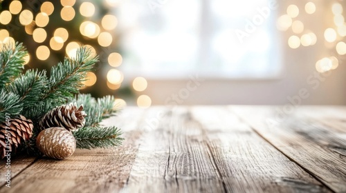 Wallpaper Mural Rustic Christmas Tabletop Scene Torontodigital.ca