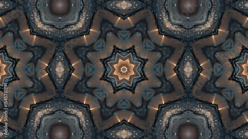 Mesmerizing kaleidoscope video with shifting colors and intricate geometric patterns.