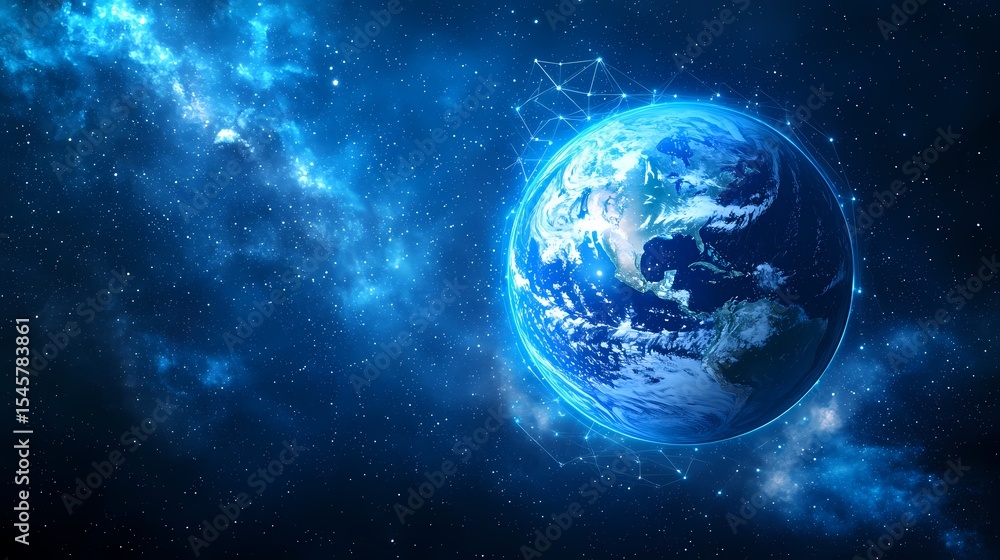 Global Network Earth in Space Connected World isolated on transparent background Global Network Earth in Space Connected World isolated on transparent background