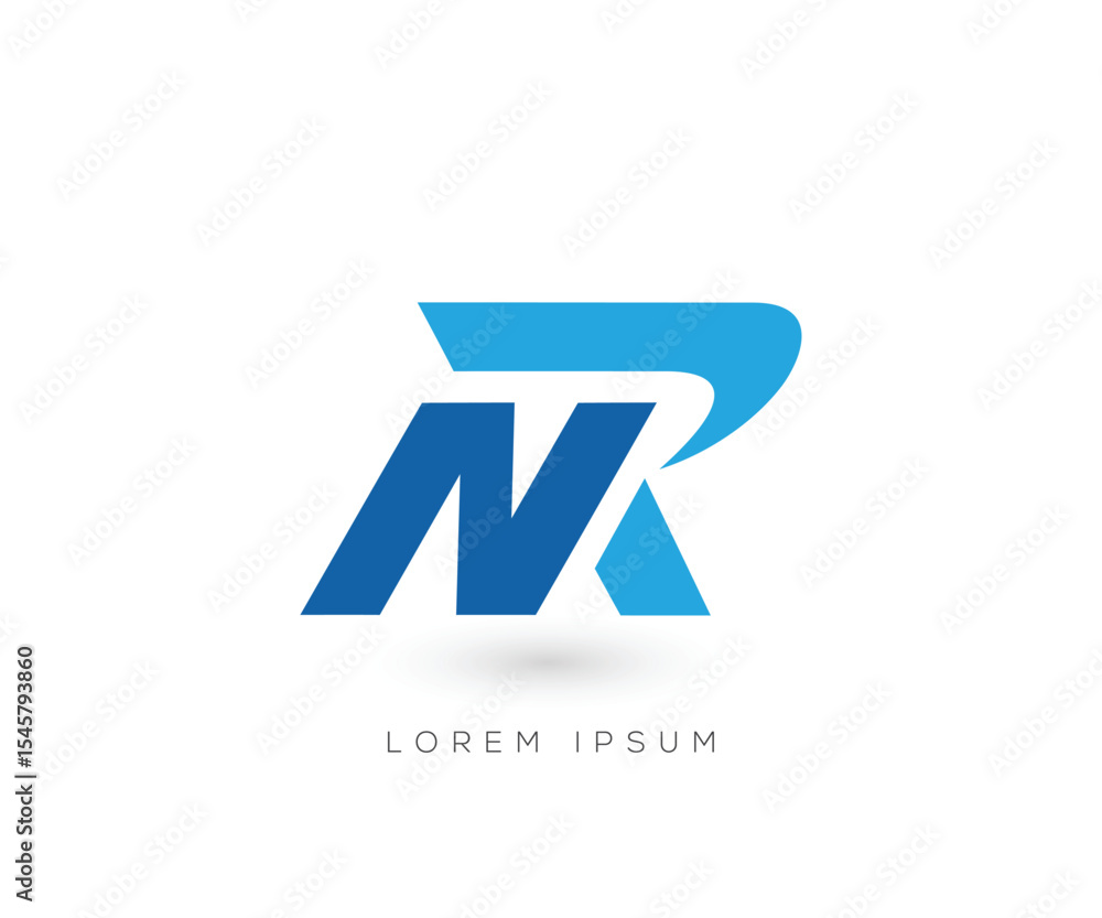 NR Initial logo design template NR Initial logo design template