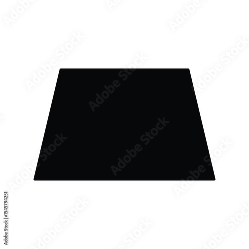 trapezoid geometric shapes icon