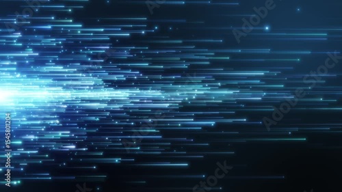 Light Trail HORIZONTAL 60 FPS
Abstract cold tech blue light trail creative cosmic background. 