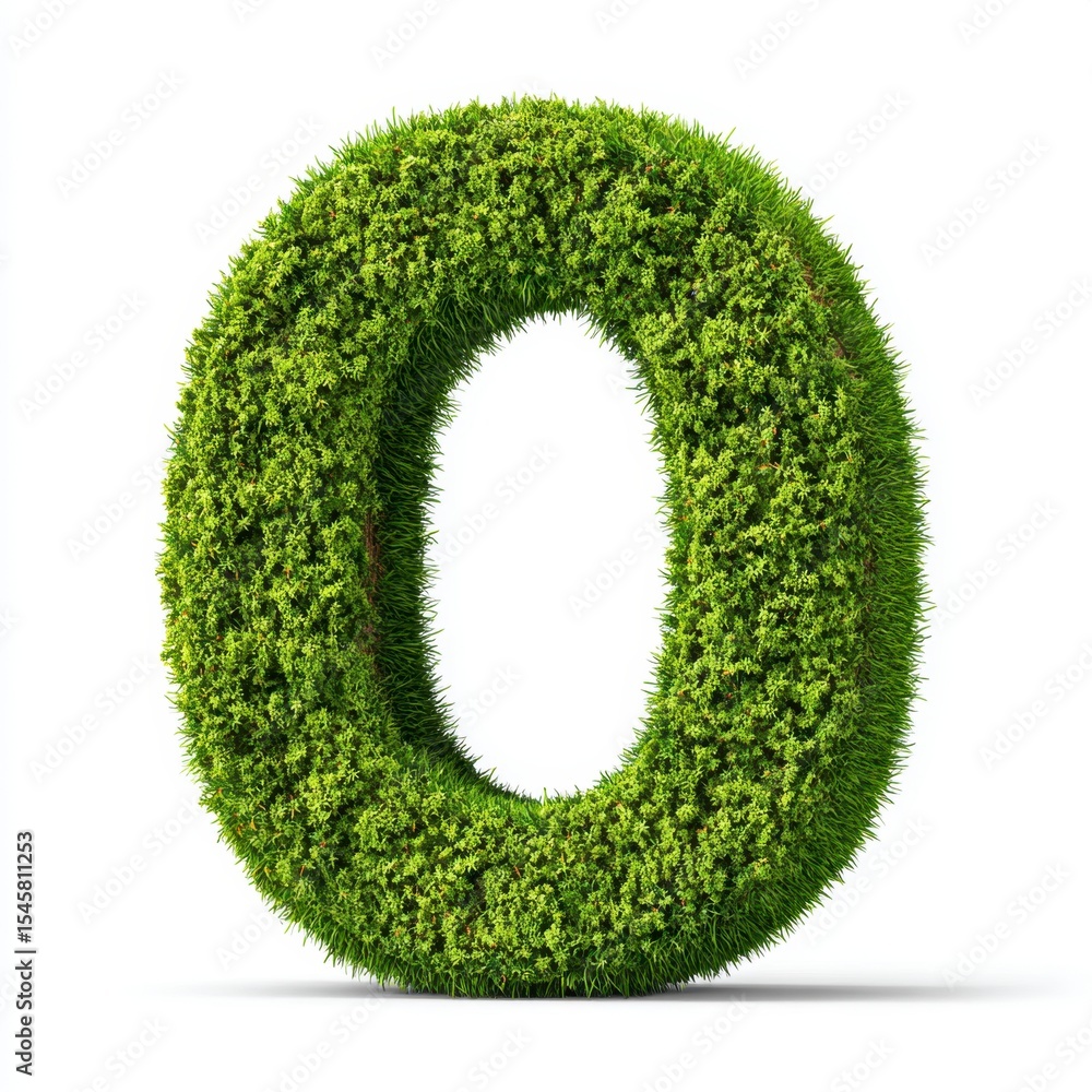 Grass Letter O Grass Letter O