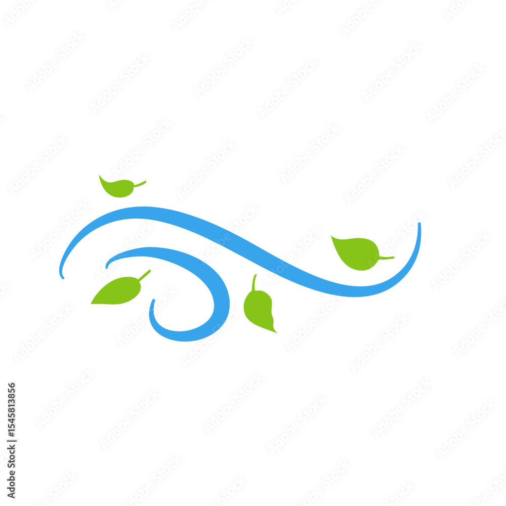 Fototapeta premium Wind and leaves