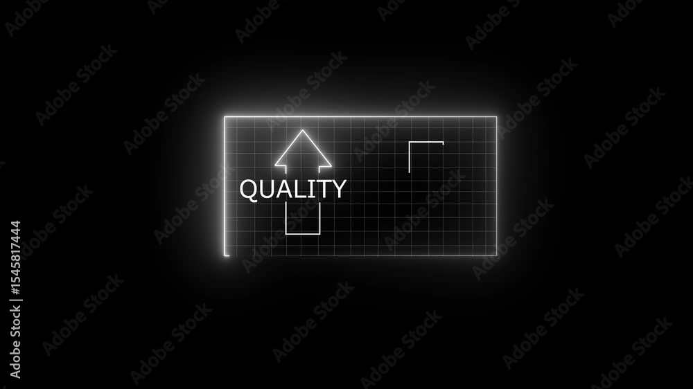 Quality neon control and company cost reduction. Cost and quality control concept. Cost and quality control concept. Successful organization strategy and management. Quality neon control and company cost reduction. Cost and quality control concept. Cost and quality control concept. Successful organization strategy and management.
