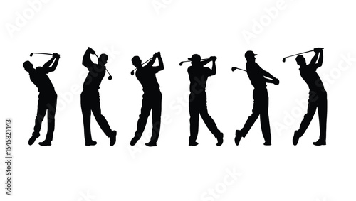 Golf Swing Sequence Mastering the Perfect Golf Shot - Silhouettes