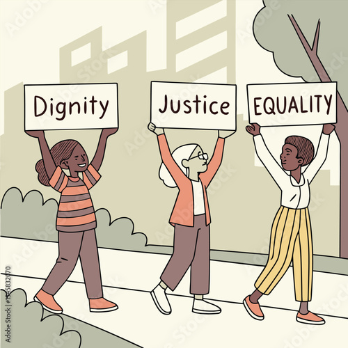 Marching for Dignity, Justice, and Equality A Call for Social Change
