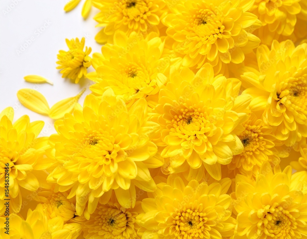 Fototapeta premium yellow chrysanthemum flowers