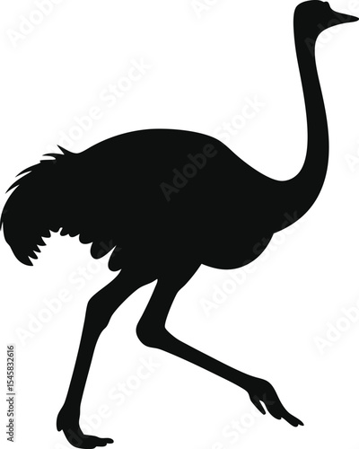 Curious Squirrel Silhouette: A Playful Outline of a Rodent Perched with its Bushy Tail, Perfect for Depicting Agility and Forest Life on a Clean White Canvas.