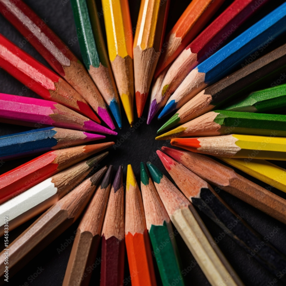 colored pencils isolated on white colored pencils isolated on white