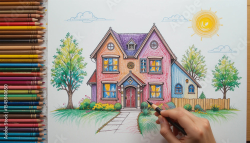 drawing of house