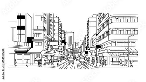 Line Art of Mongkok, Hong Kong