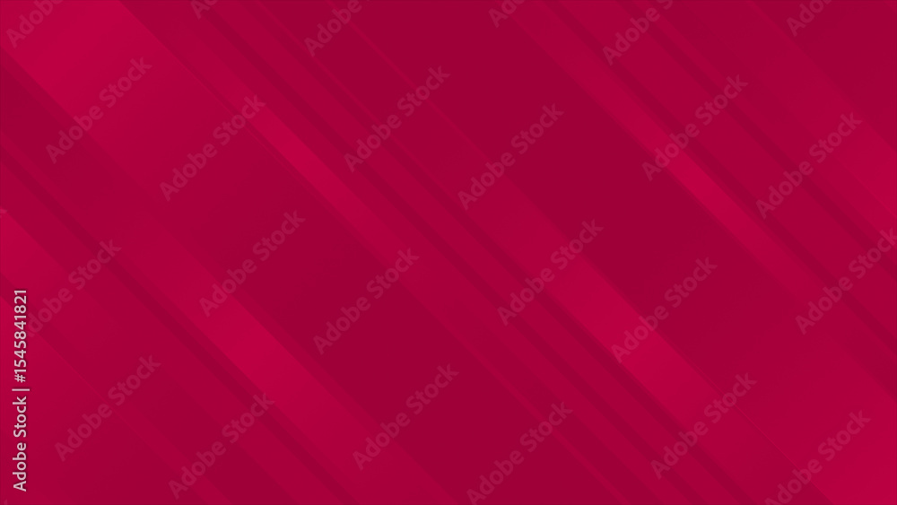 Fototapeta premium Magenta red color shiny diagonal stripes minimal geometrical loop able background