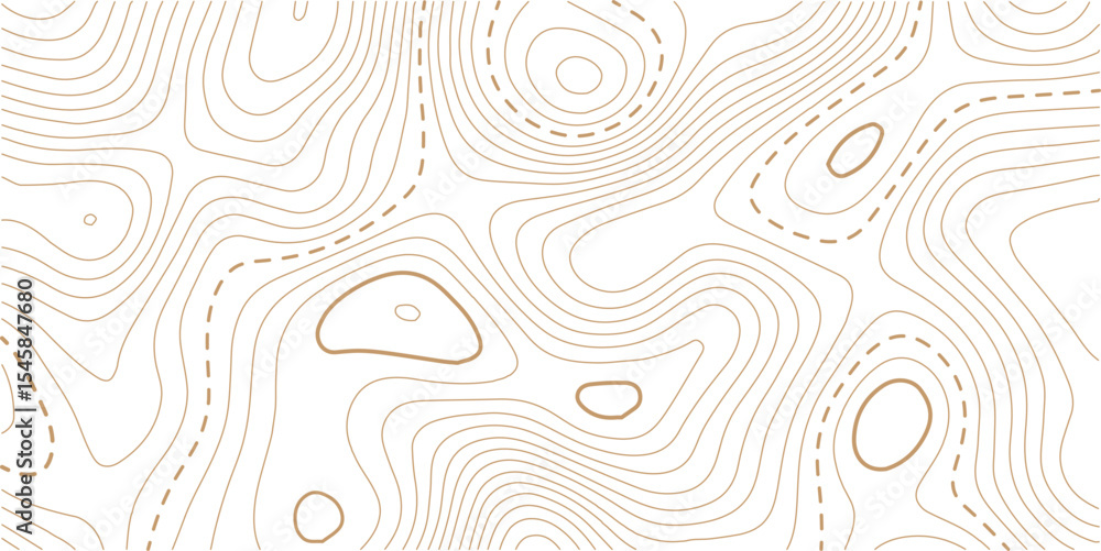 Fototapeta premium Abstract Topographic Pattern contour line map. Luxury gold abstract line art on transparent background image.