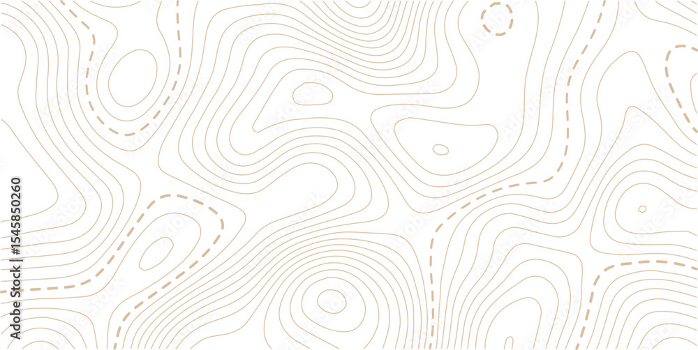 Topographic map background geographic line map with elevation assignments. Modern design with White background with topographic wavy pattern design.paper texture Imitation of a geographical map shades