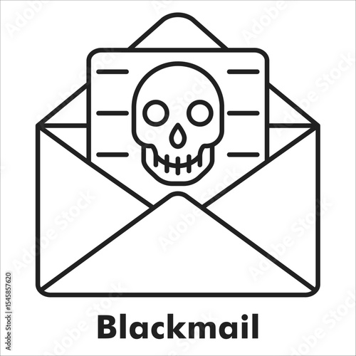 Blackmail Outline Icon