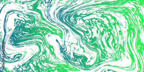 Abstract marbled texture background with swirling Green and Teal patterns. Fluid, organic motion with delicate wave distortions and ink with liquid or molten with dynamic, flowing appearance