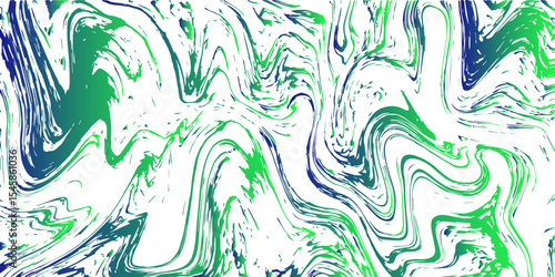 Abstract marbled texture background with swirling Green and Teal patterns. Fluid, organic motion with delicate wave distortions and ink with liquid or molten with dynamic, flowing appearance