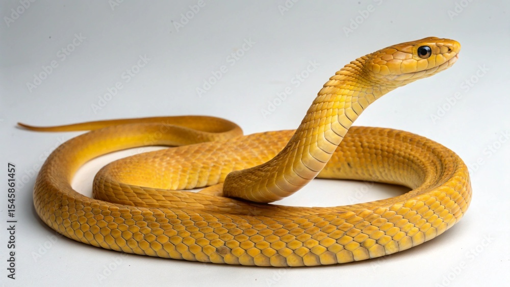 Fototapeta premium Golden Lancehead on studio background