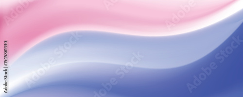Silk fabric sheet template background realistic vector illustration. Gentle pink wavy satin textile sample 3d color image upper view