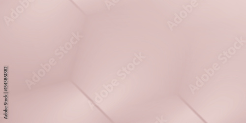 Hexagon box for beauty product display against pink background