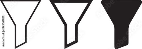 minimalist funnel shapes, vector graphic, geometric shapes, , industrial design geometric triangle design