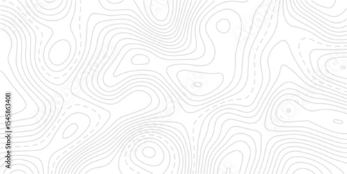Topographic map background geographic line map with elevation assignments. Modern design with White background with topographic wavy pattern design.paper texture Imitation of a geographical map shades