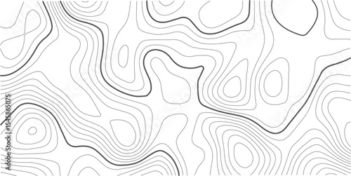 Abstract line art white background vector. Mountain topographic map wallpaper with blue lines texture. Hand drawn illustration design for wall arts, fabric , packaging, web, banner.