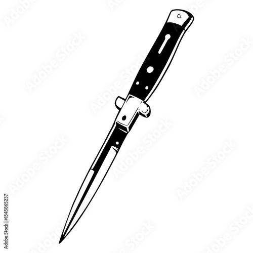 vintage switchblade dagger design
