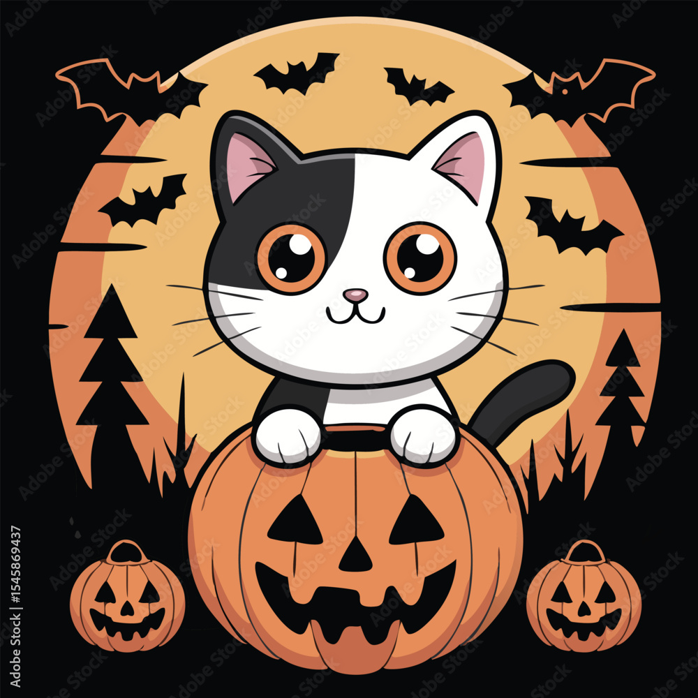 Playful Cat Illustration for T Shirt Design with CMYK Colors and Simple Fonts Playful Cat Illustration for T Shirt Design with CMYK Colors and Simple Fonts