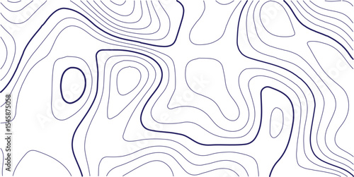 Topographic map background geographic line map with elevation assignments. Modern design with White background with topographic wavy pattern design.paper texture Imitation of a geographical map shades