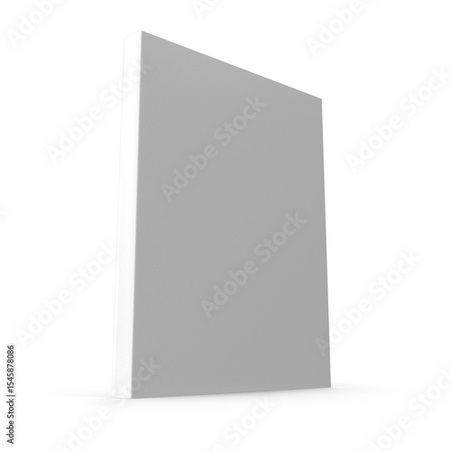 Blank vertical book template on transparent background , png