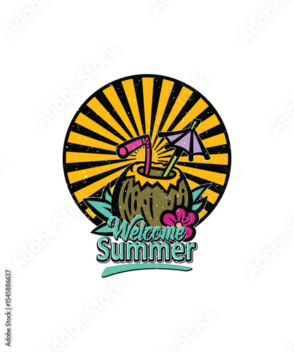 Summer Vibes T-shirt Design, EPS, VECTOR
