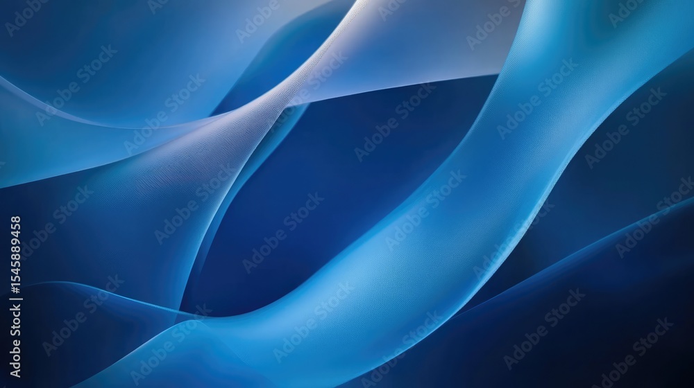 Obraz premium Minimal abstract design with blended blue gradient hues and soft diagonal strokes offering a clean refined backdrop for stylish visuals