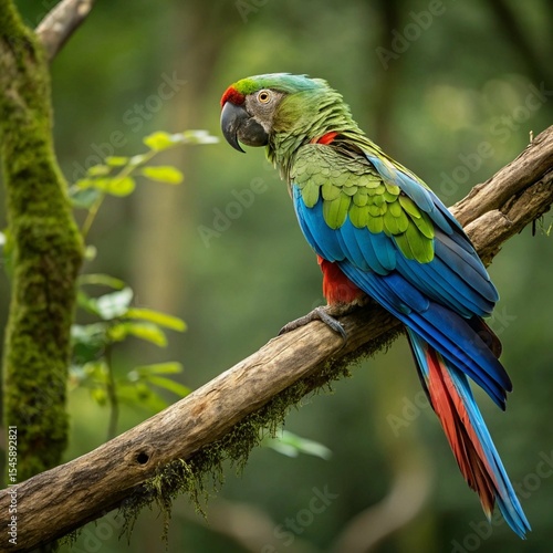 Vibrant Parrots: Colorful Birds of the Tropical Rainforest