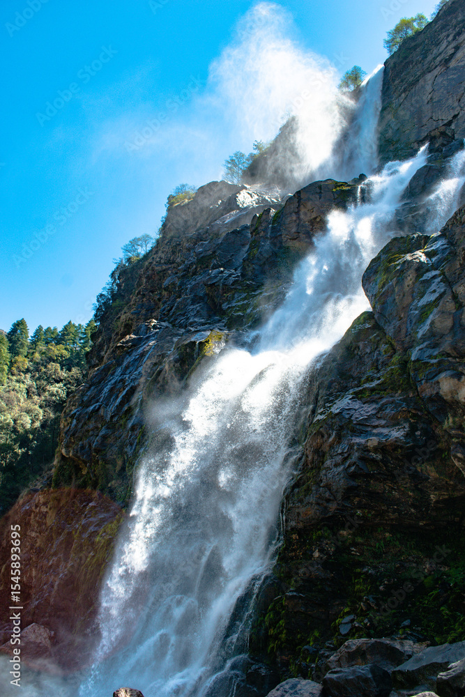 Fototapeta premium waterfall in the mountains
