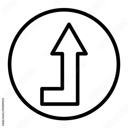 Evacuation Plan Vector Line Icon Design
